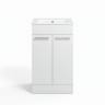 Radiance 510mm Floor Standing 2 Door Basin Unit & 1TH Thin Edge Basin White Gloss