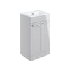 Radiance 510mm Floor Standing 2 Door Basin Unit & 1TH Thin Edge Basin Grey Gloss