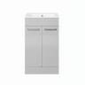 Radiance 510mm Floor Standing 2 Door Basin Unit & 1TH Thin Edge Basin Grey Gloss
