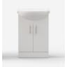 Maeve 560mm Basin Unit & Basin White Gloss