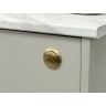 Dual Push Button Cover (Rod) Brushed Brass