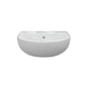 Solstice 450 x 400mm 1TH Cloakroom Basin & Black Bottle Trap
