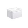 Astrid 605mm Wall Hung 1 Drawer Basin Unit & Basin Matt White