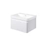 Astrid 605mm Wall Hung 1 Drawer Basin Unit & Basin Matt White