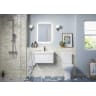 Astrid 605mm Wall Hung 1 Drawer Basin Unit & Basin Matt White