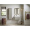 Astrid 605mm Wall Hung 1 Drawer Basin Unit & Basin Matt Latte