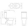 2Go Close Coupled Rimless WC & Soft Close Seat