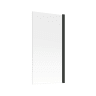 Square Bath Screen 6mm Black 800 x 1400mm