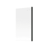 Square Bath Screen 6mm Black 800 x 1400mm