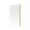 Square Bath Screen 6mm Brushed Brass 800 x 1400mm