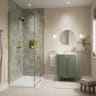 Showerwall Niche With Led Light Strip Brushed Brass 305 x 305 x 120mm
