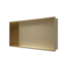 Showerwall Niche Brushed Brass 610 x 305 x 120mm