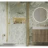 Showerwall Niche With Led Light Strip Brushed Brass 610 x 305 x 120mm