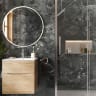 Showerwall Niche With Led Light Strip Brushed Stainless 610 x 305 x 120mm