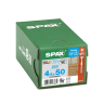 SPAX Stainless-Steel Façade Screws With Fixing Thread T20 T-Star Plus Recess 4.5 x 50mm Box of 200