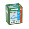 SPAX Stainless-Steel Universal Woodscrews T15 T-Star Plus Bit Recess 3.5 x 30mm Box of 200