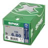 SPAX Wirox T-STAR Plus T30 4 Cut CSK Head Universal Screw 80 x 6mm