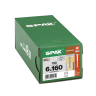 SPAX WIROX Coated Washer-Head Construction Screws T30 T-Star Plus Recess 6.0 x 160mm Box of 100