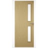 Premdor Flush Oak Veneer Glazed 16G FD30 Fire Door 2040 x 926 x 44mm