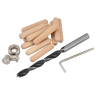 Faithfull Dowels, Drill & Points Kit