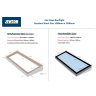 Infinity Flat Fixed Rooflight Stock Internal Sizes 1000 x 2500mm