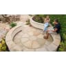 Marshalls Indian Sandstone Standard Circle Kit Paving 6.3m² Buff Multi