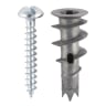 TIMCO Metal Speed Plug and Screw Chrome 30 x 4.5mm Box of 100