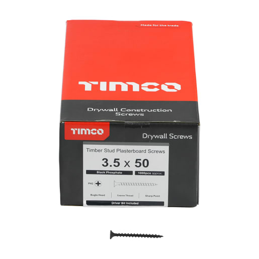TIMCO Drywall Fastenings Phillips Bugle Coarse Thread 50 x 3.5mm
