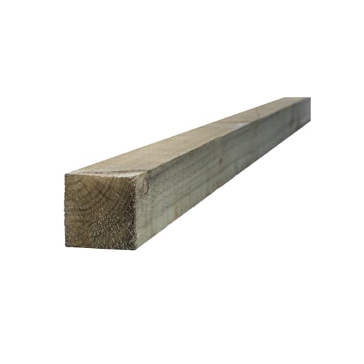 Treated Incised 8ft Fence Post<br>Green 100 x 100 x 2400mm