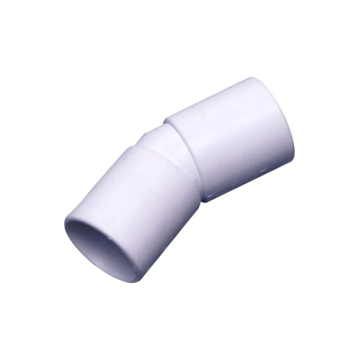 Osma Overflow Solvent Bend 25 Degrees 21.50mm Dia White