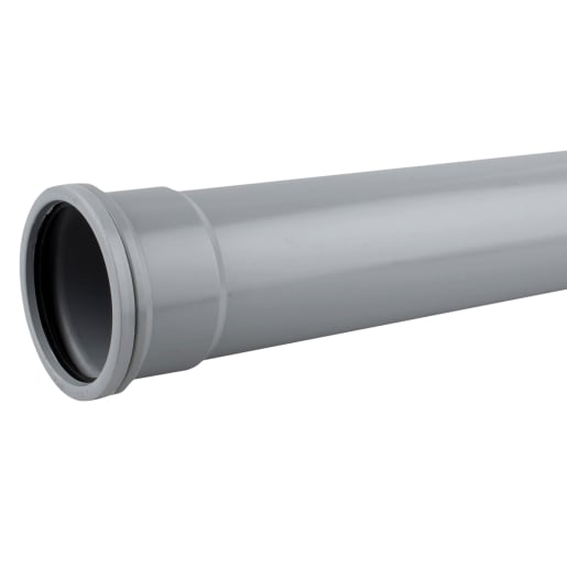 Wavin OsmaSoil Grey Seal Soil Pipe 110mm Grey