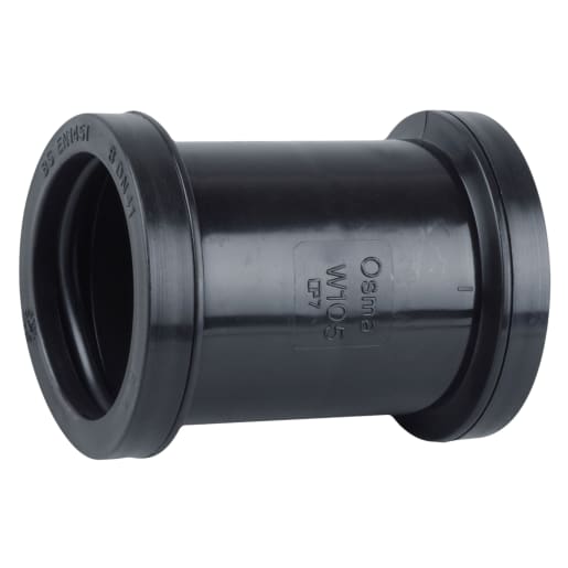 Osma 4W105B Push Fit Double Socket 32mm (Dia) Black