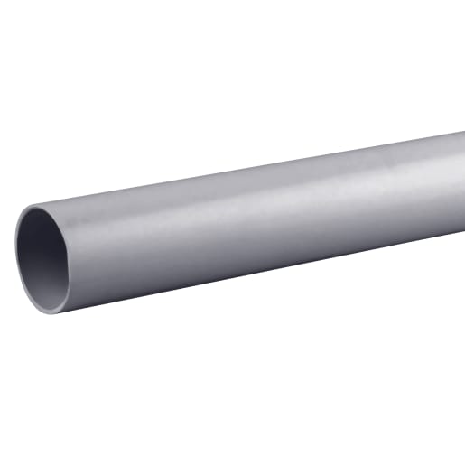 OsmaWeld 4Z074G Plain End Pipe 4m x 32mm (L x Dia) Grey
