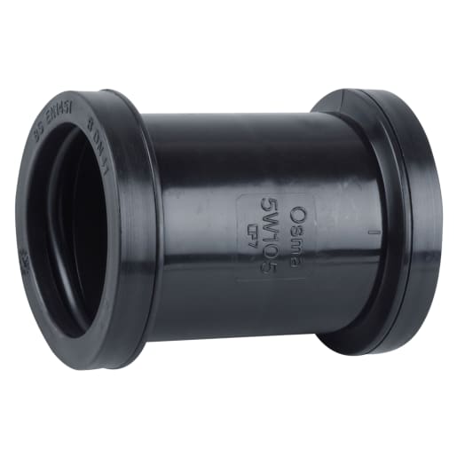 Osma 5W105B Push Fit Double Socket 40mm (Dia) Black