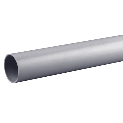 OsmaWeld 5Z074G Plain Ended Pipe 4m x 40mm (L x Dia) Grey