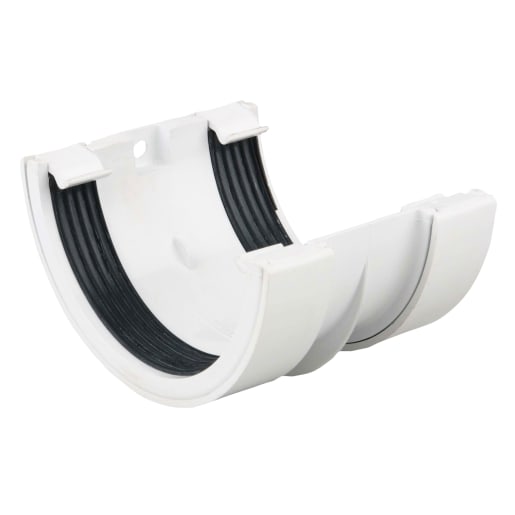 Osma 0T005W Roundline Gutter Jointing Bracket 112mm (Dia) White