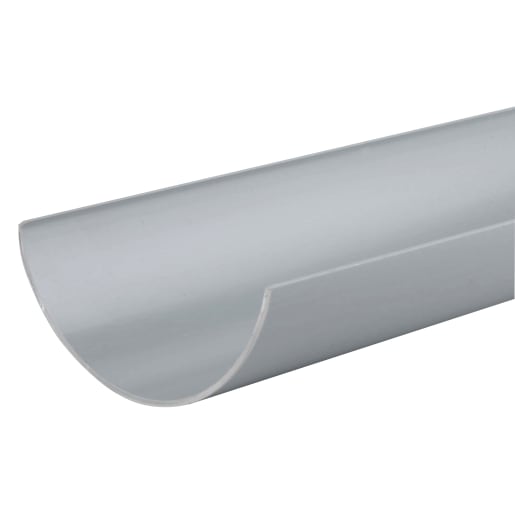 Osma 0T074G Roundline Gutter 4m x 112mm (L x Dia) Grey