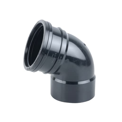OsmaSoil 4S440B Ring Seal Offset Bend Top 67.5 Deg 110mm (Dia) Black