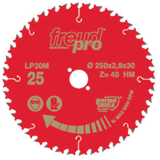 Freud Cross Cutting Saw Blade 250mm Red