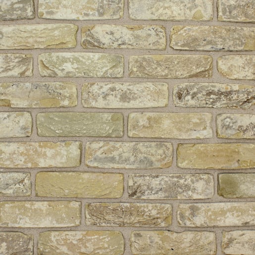 The Brick Tile Company Brick Slips Tile Blend 10 Cream - Sample Panel