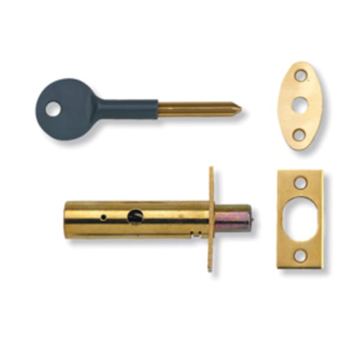 Yale Door Security Bolt 61 x 42mm (L x W) Polished Brass Pack of 2