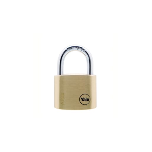 Yale Outdoor Padlock Brass 40mm Yellow