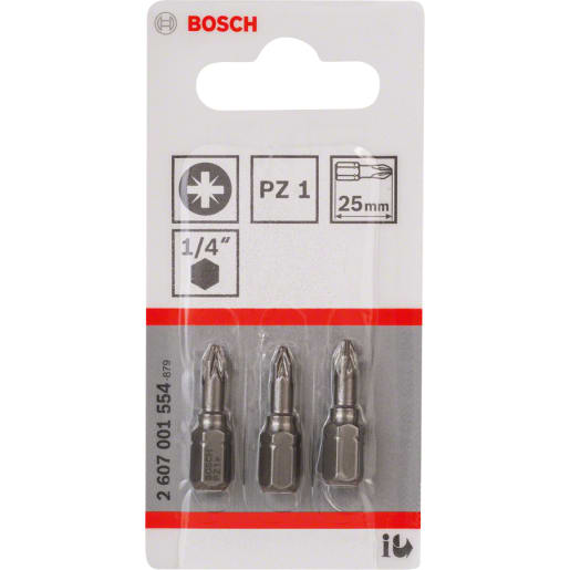 Bosch Screw driving Extra Hard PZ1 25mm Grey