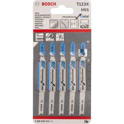 Bosch Jigsaw Blade High Speed Steel Clean for Wood 100mm Steel