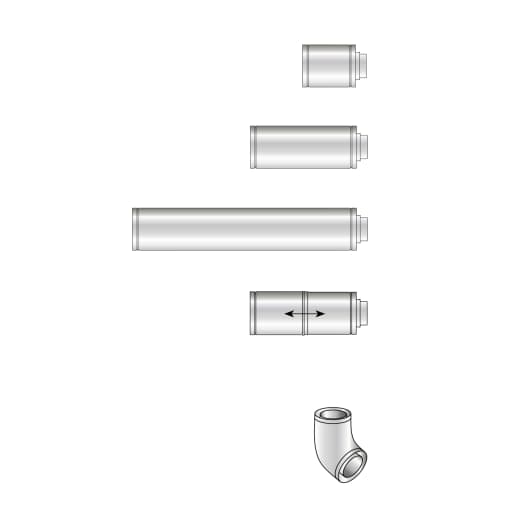 Grant Vertical Adjustable Flue 3m 15-26kW