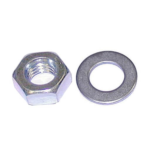 A Perry No.1719 M24 Hexagon Nuts and Round Washers Zinc Plated