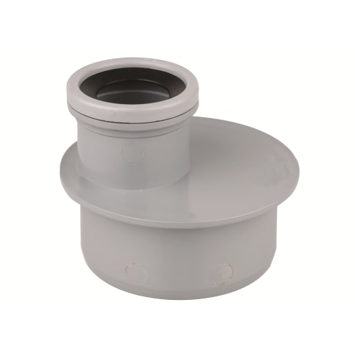 Wavin OsmaSoil Single Socket Reducer 110 x 50mm Grey