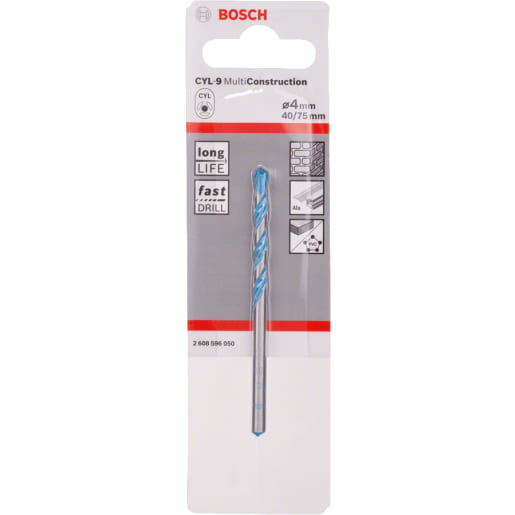 Bosch Drilling Cylinder-9 Multi-Construction Drill Bit 4mm Steel