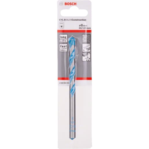 Bosch Drilling Multi-Construction Drill Bit 8mm Silver