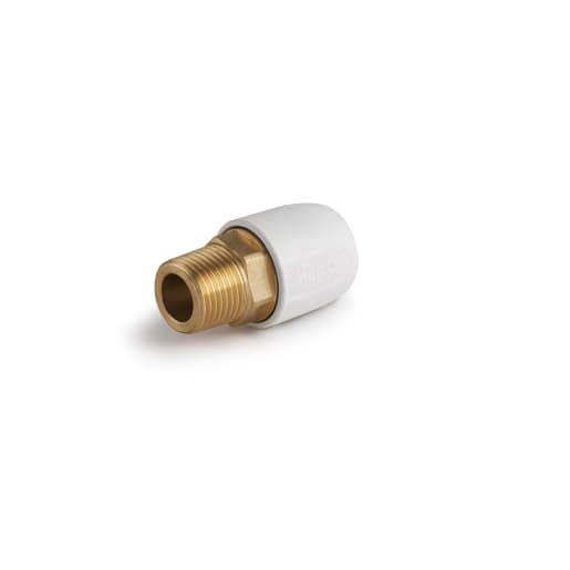 Hep2O Brass Male Adaptor Male 0.5